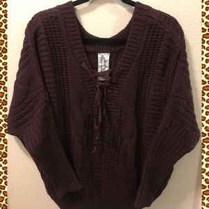 Sadie & Sage Maroon Knit Sweater NWOT